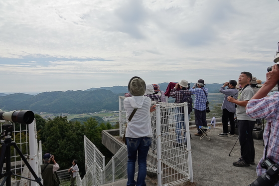 新山探鳥会の様子